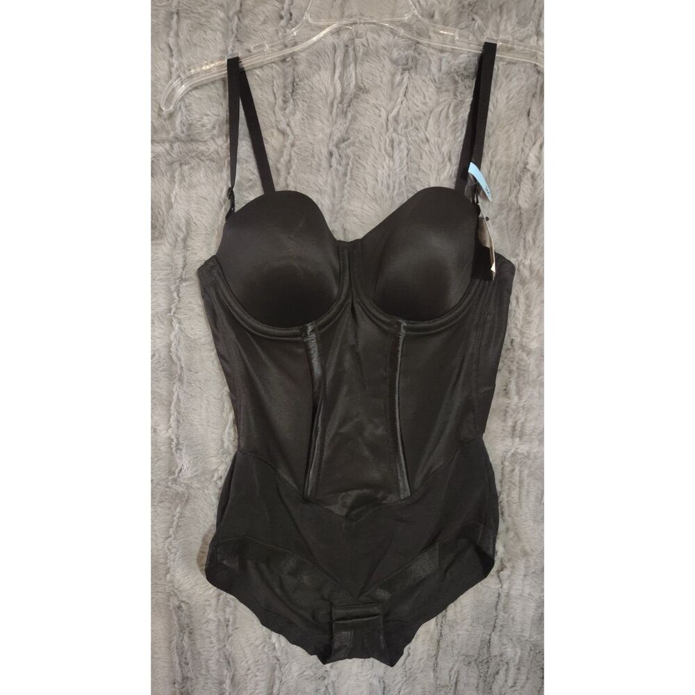 NWT Maidenform Tummy Control Shapewear Bodysuit Built-In Underwire Bra Size 36C